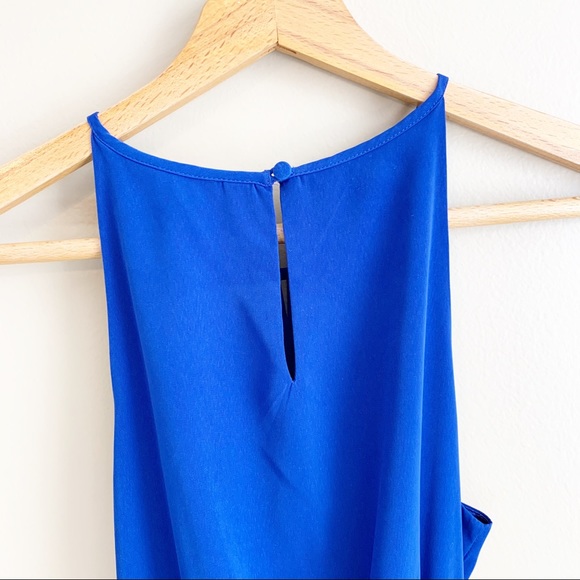 Express royal blue sleeveless dress tie belt XS - Picture 6 of 8